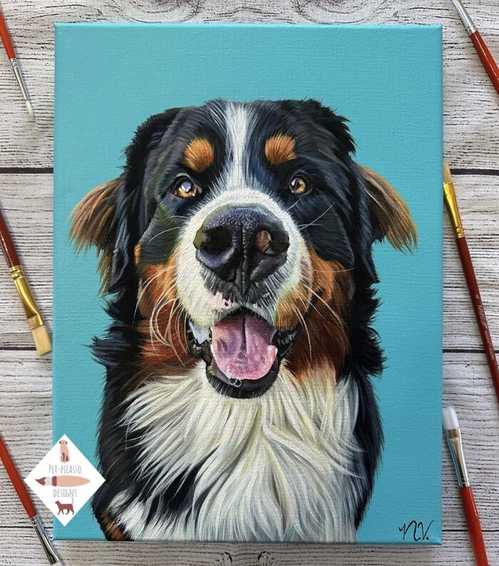 This Artist Paints Incredibly Detailed Pet Portraits That Owners Can Treasure Forever (33 Pics)