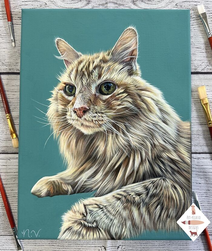 This Artist Paints Incredibly Detailed Pet Portraits That Owners Can Treasure Forever (33 Pics)