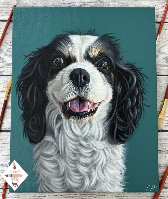 This Artist Paints Incredibly Detailed Pet Portraits That Owners Can Treasure Forever (33 Pics)