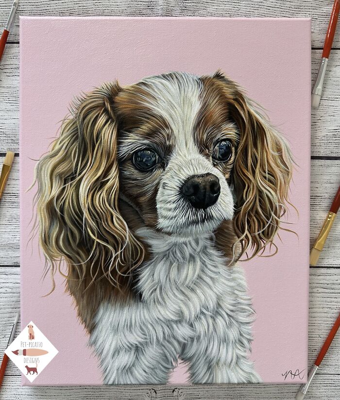 This Artist Paints Incredibly Detailed Pet Portraits That Owners Can Treasure Forever (33 Pics)