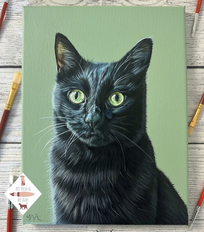 This Artist Paints Incredibly Detailed Pet Portraits That Owners Can Treasure Forever (33 Pics)