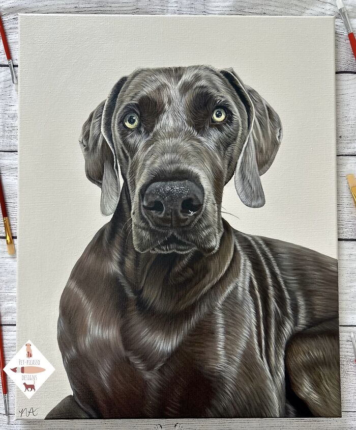 This Artist Paints Incredibly Detailed Pet Portraits That Owners Can Treasure Forever (33 Pics)