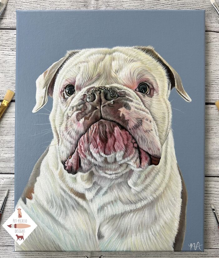 This Artist Paints Incredibly Detailed Pet Portraits That Owners Can Treasure Forever (33 Pics)
