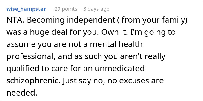 Lady Finally Builds A Happy Life For Herself, Then Family Demands She Take In Her Schizophrenic Sister