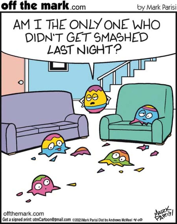 50 Hilarious Easter Comics By Mark Parisi That Reveal The Secret Drama Of Eggs