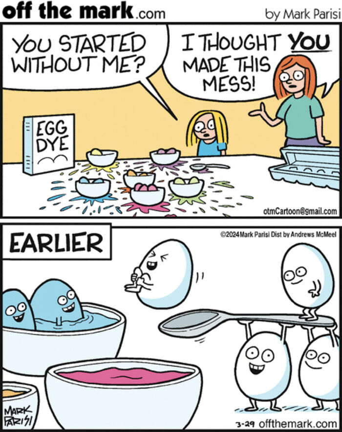 50 Hilarious Easter Comics By Mark Parisi That Reveal The Secret Drama Of Eggs