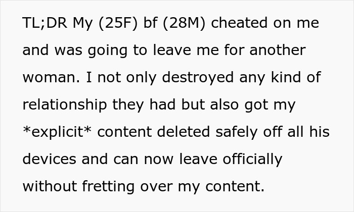 BF Plans To Leave GF For Someone Else, She Makes Sure He Ends Up With Absolutely Nobody At All