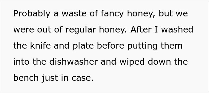 Person Contaminates Honey With Peanuts, Chaos Ensues After Allergic Roommate Decides To Eat It