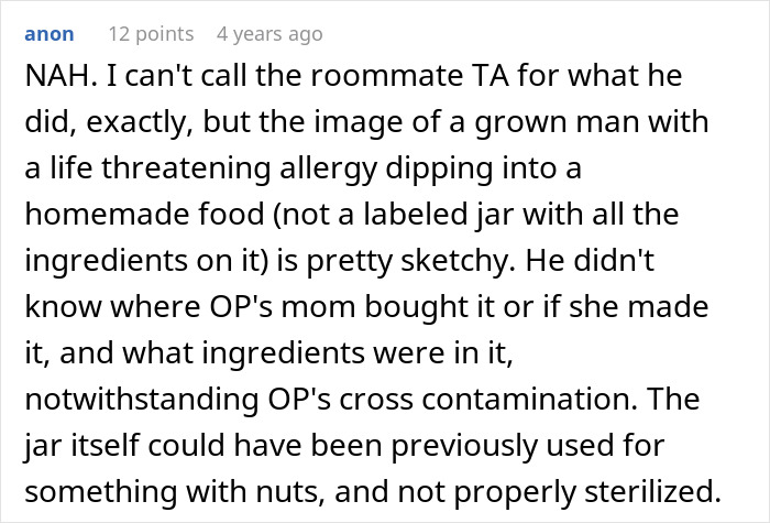 Person Contaminates Honey With Peanuts, Chaos Ensues After Allergic Roommate Decides To Eat It