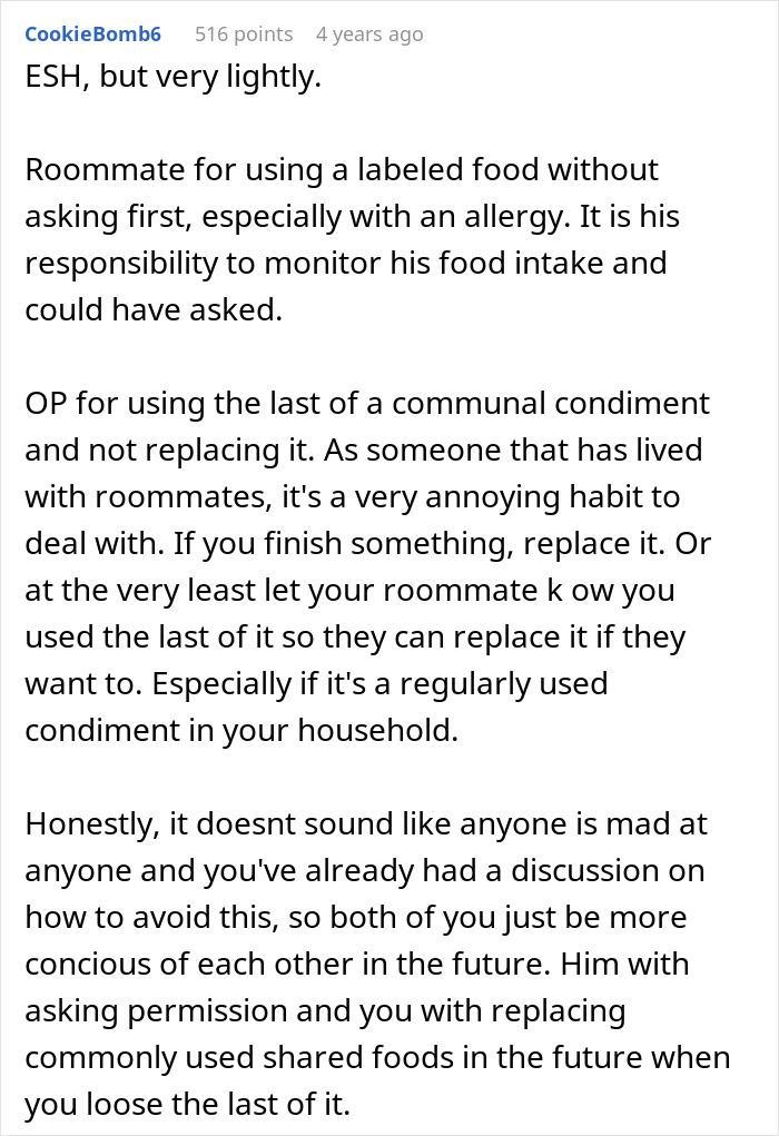 Person Contaminates Honey With Peanuts, Chaos Ensues After Allergic Roommate Decides To Eat It