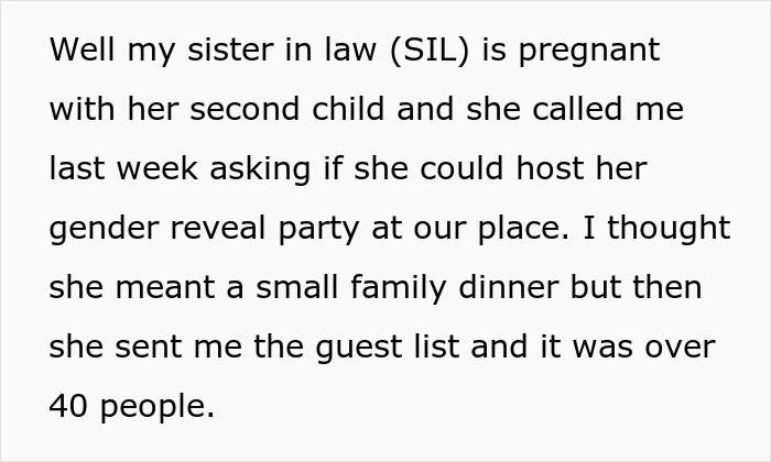 Woman Accused Of Ruining SIL&rsquo;s Pregnancy Experience By Refusing To Let Her Host A Party In Her New House
