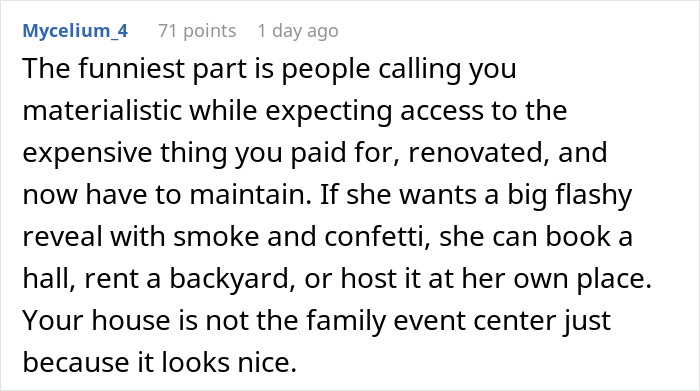 Woman Accused Of Ruining SIL&rsquo;s Pregnancy Experience By Refusing To Let Her Host A Party In Her New House