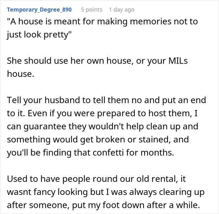 Woman Accused Of Ruining SIL&rsquo;s Pregnancy Experience By Refusing To Let Her Host A Party In Her New House