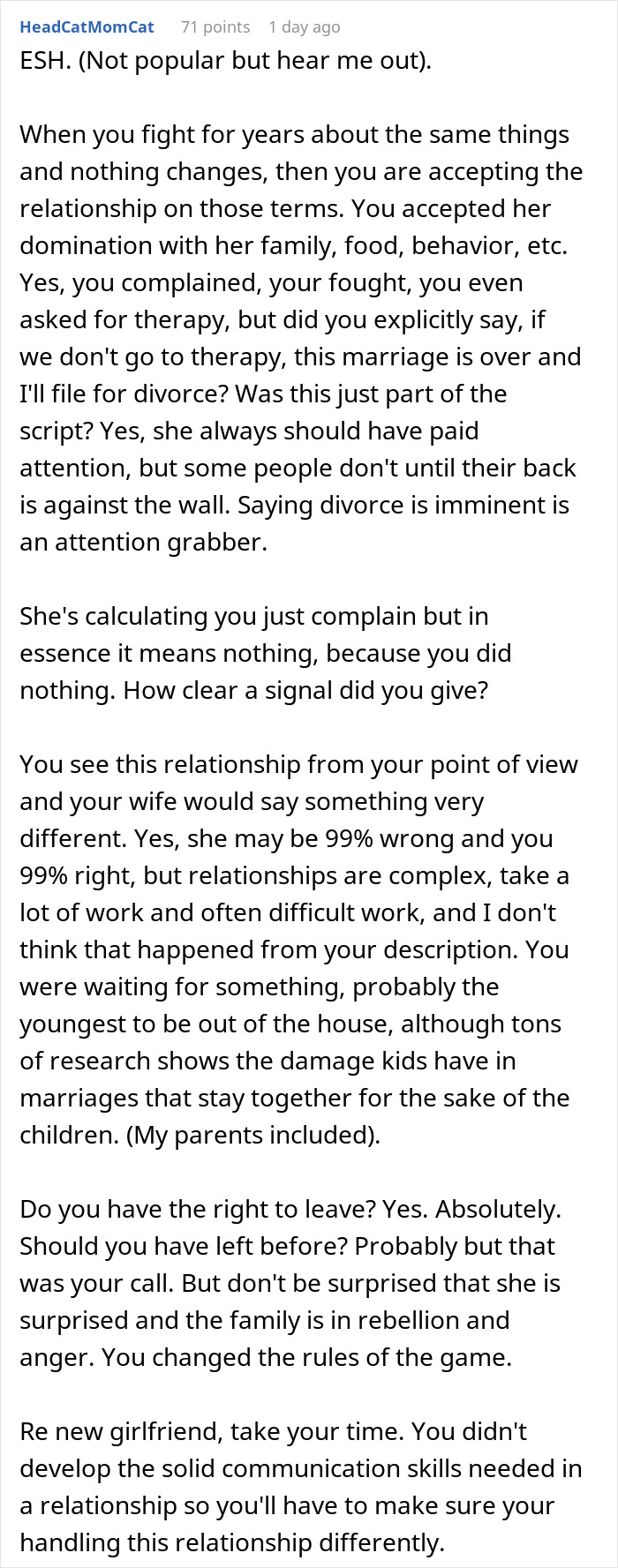 “Starting Over”: Man Divorces Wife Once Kids Move Out, And The Internet Has Opinions About It
