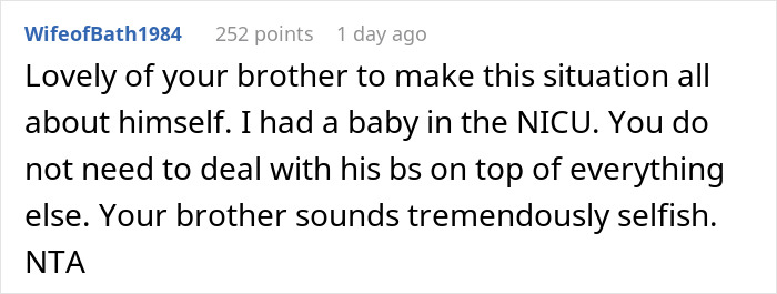 Bro Calls Sis Irresponsible For Years, Then Gets Offended She Doesn&rsquo;t Tell Him Her Kids Are At NICU