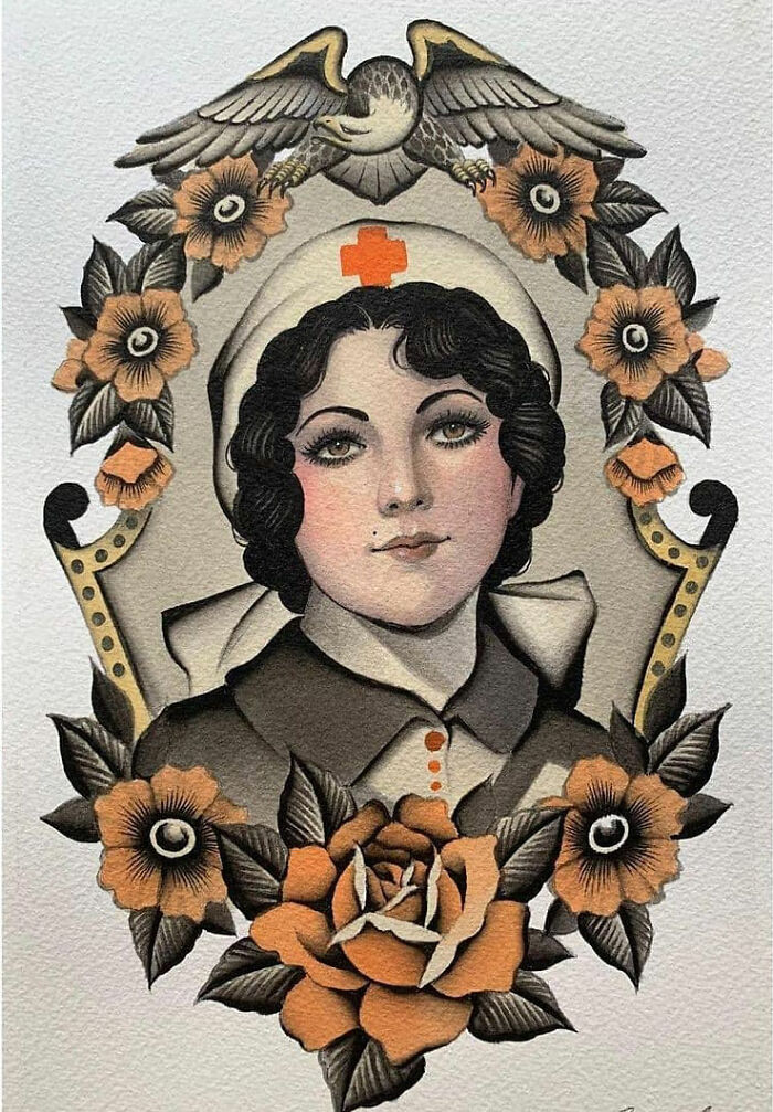 This Page Shared 62 Paintings By Tattoo Artists That Prove Their Talent Goes Far Beyond Skin