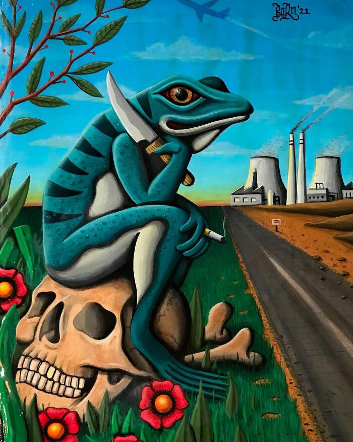 This Page Shared 62 Paintings By Tattoo Artists That Prove Their Talent Goes Far Beyond Skin