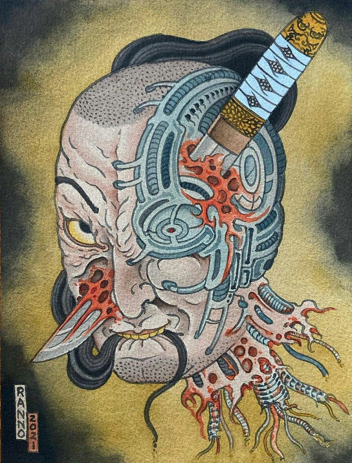 This Page Shared 62 Paintings By Tattoo Artists That Prove Their Talent Goes Far Beyond Skin