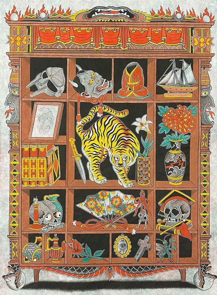 This Page Shared 62 Paintings By Tattoo Artists That Prove Their Talent Goes Far Beyond Skin