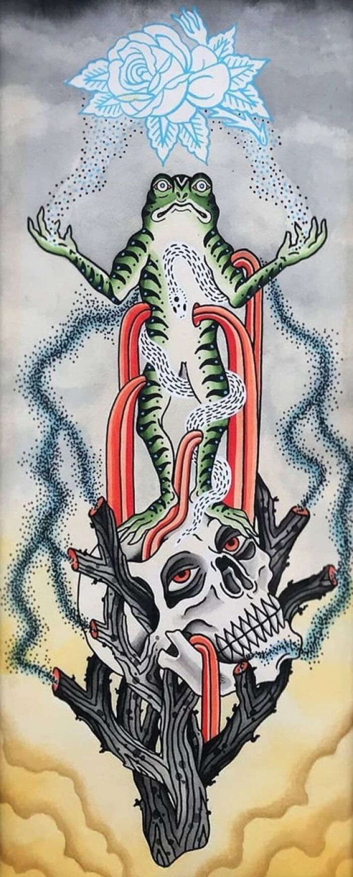 This Page Shared 62 Paintings By Tattoo Artists That Prove Their Talent Goes Far Beyond Skin