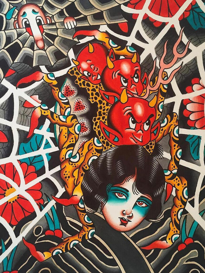 This Page Shared 62 Paintings By Tattoo Artists That Prove Their Talent Goes Far Beyond Skin