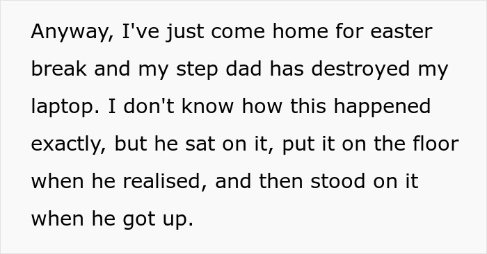 Stepdad Threatens To Break Her Phone Next After Destroying Laptop, Teen Considers Calling Police