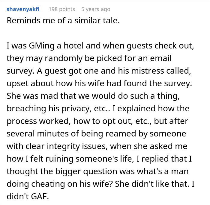Employee Accidentally Reveals To A Customer&rsquo;s Wife That He Has A Mistress, Chaos Ensues
