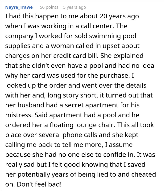 Employee Accidentally Reveals To A Customer&rsquo;s Wife That He Has A Mistress, Chaos Ensues