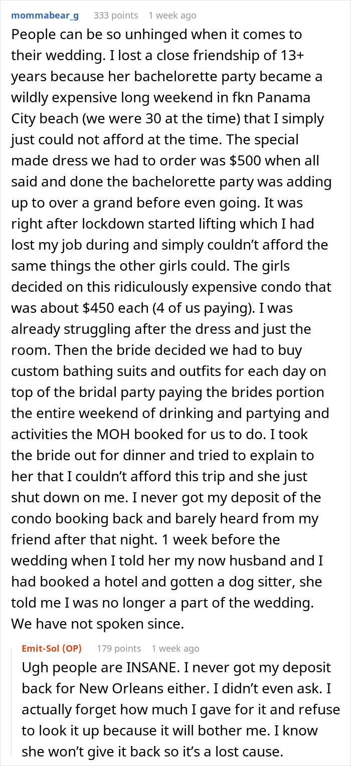 Bride&rsquo;s Obsession With Control Costs Her Two Close Friendships Before The Wedding