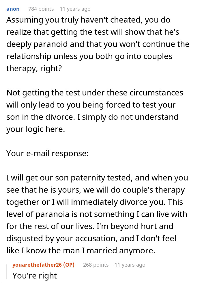 Man Immediately Gets A Secret Paternity Test For Newborn Baby, Then Tests Wife By Asking For One