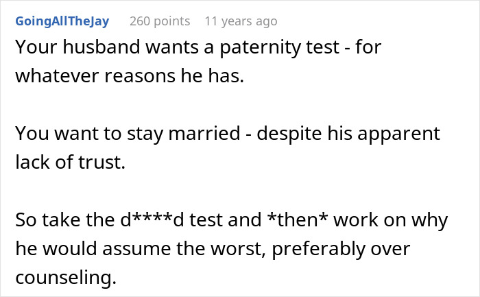 Man Immediately Gets A Secret Paternity Test For Newborn Baby, Then Tests Wife By Asking For One