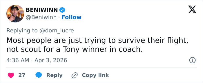 “Who The Hell She Is?”: Broadway Star Mercilessly Trolled After Complaining About Not Being Recognized On Plane