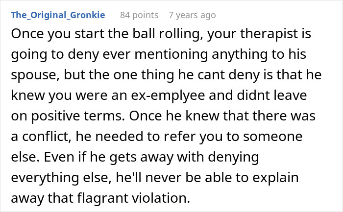 Woman Is Confused About How Coworkers Know So Much About Her, Turns Out Her Therapist Is Her Boss’s Husband
