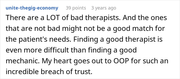Woman Is Confused About How Coworkers Know So Much About Her, Turns Out Her Therapist Is Her Boss’s Husband