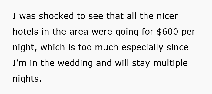 Person Refuses To Let Family Stay With Them And Their Husband After They Failed To Plan Ahead