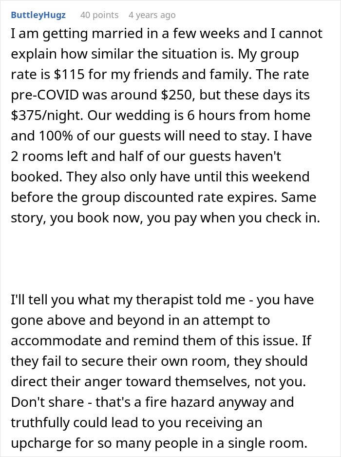 Person Refuses To Let Family Stay With Them And Their Husband After They Failed To Plan Ahead