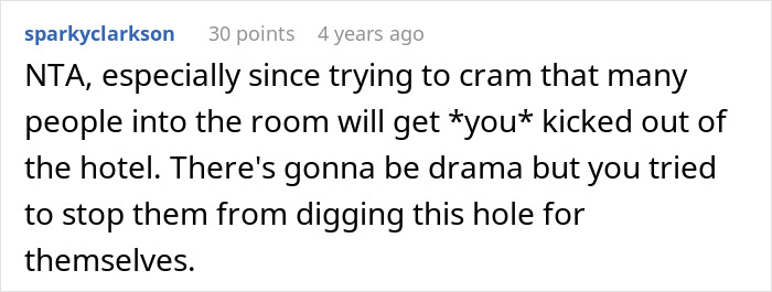 Person Refuses To Let Family Stay With Them And Their Husband After They Failed To Plan Ahead