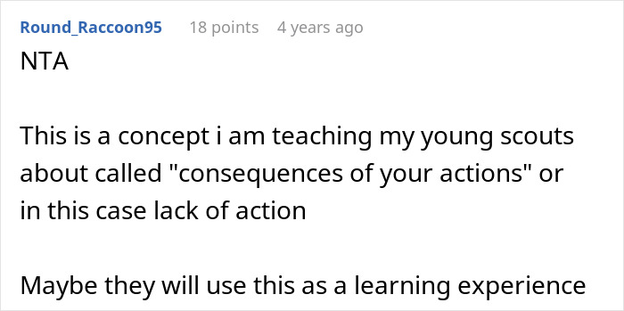 Person Refuses To Let Family Stay With Them And Their Husband After They Failed To Plan Ahead