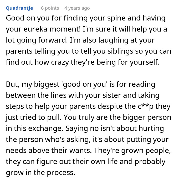 Person Refuses To Let Family Stay With Them And Their Husband After They Failed To Plan Ahead