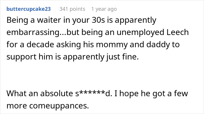 Man Thinks Best Friend Working As A Server Is “Low”, But Apparently Not Low Enough To Ask For Money Man Thinks Best Friend Working As A Server Is “Low”, But Apparently Not Low Enough To Ask For Money
