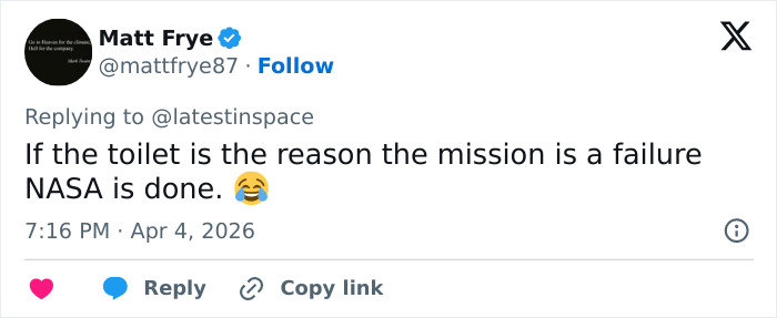 “Space Plumbing Strikes Again”: Artemis II Toilet Failure Sparks Hilarious Memes “Space Plumbing Strikes Again”: Artemis II Toilet Failure Sparks Hilarious Memes