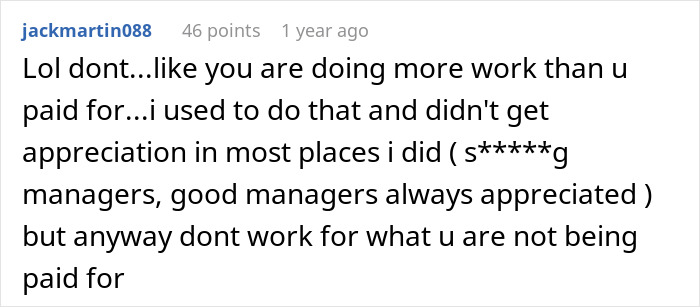 Management Chews Out Worker For Going The Extra Mile Instead Of Thanking Them, Regrets It Management Chews Out Worker For Going The Extra Mile Instead Of Thanking Them, Regrets It