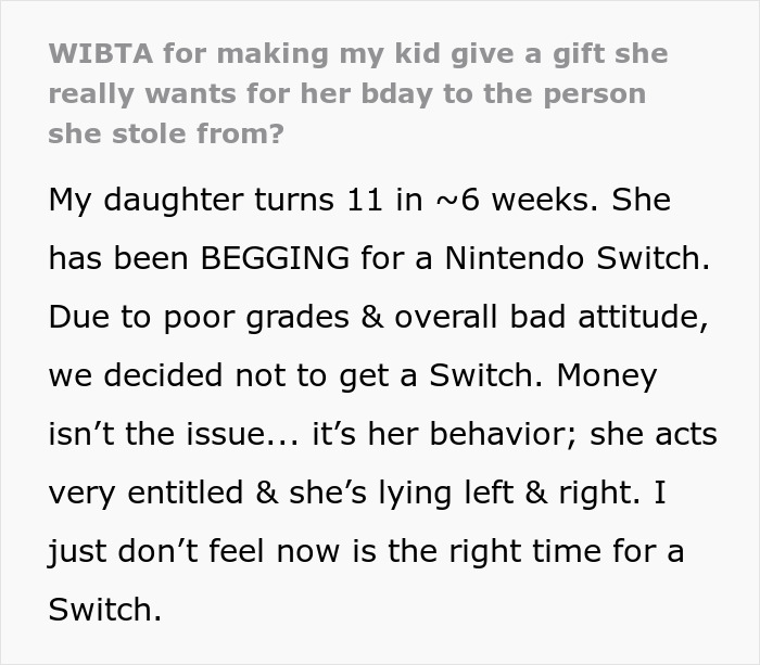 “Entitled” 10YO Steals Cousin’s Game Boy, Mom Decides To Teach Her A Painful Life Lesson “Entitled” 10YO Steals Cousin’s Game Boy, Mom Decides To Teach Her A Painful Life Lesson