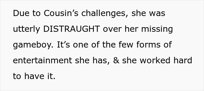 “Entitled” 10YO Steals Cousin’s Game Boy, Mom Decides To Teach Her A Painful Life Lesson “Entitled” 10YO Steals Cousin’s Game Boy, Mom Decides To Teach Her A Painful Life Lesson