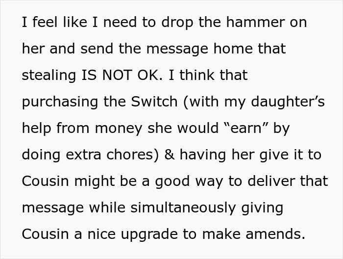 “Entitled” 10YO Steals Cousin’s Game Boy, Mom Decides To Teach Her A Painful Life Lesson “Entitled” 10YO Steals Cousin’s Game Boy, Mom Decides To Teach Her A Painful Life Lesson