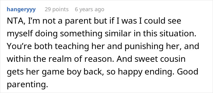 “Entitled” 10YO Steals Cousin’s Game Boy, Mom Decides To Teach Her A Painful Life Lesson “Entitled” 10YO Steals Cousin’s Game Boy, Mom Decides To Teach Her A Painful Life Lesson