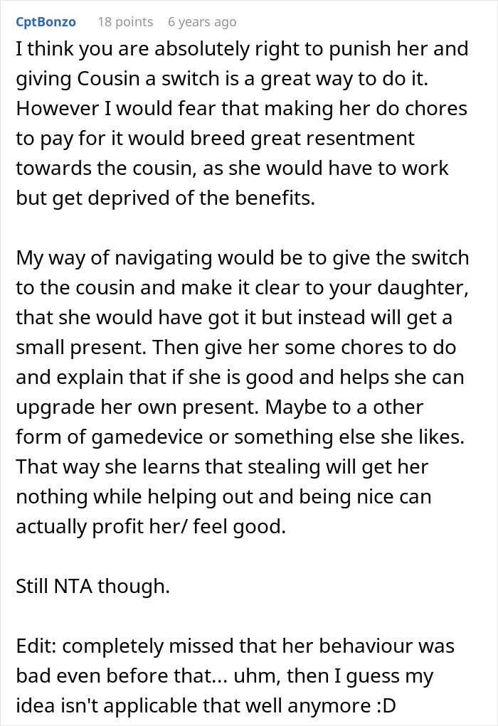 “Entitled” 10YO Steals Cousin’s Game Boy, Mom Decides To Teach Her A Painful Life Lesson “Entitled” 10YO Steals Cousin’s Game Boy, Mom Decides To Teach Her A Painful Life Lesson