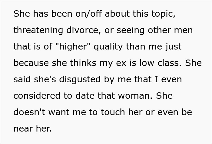 Man Can’t Fathom Wife’s Obsession Over His “Low-Class” Ex, 2 Months Of Marriage Ends In Divorce Man Can’t Fathom Wife’s Obsession Over His “Low-Class” Ex, 2 Months Of Marriage Ends In Divorce
