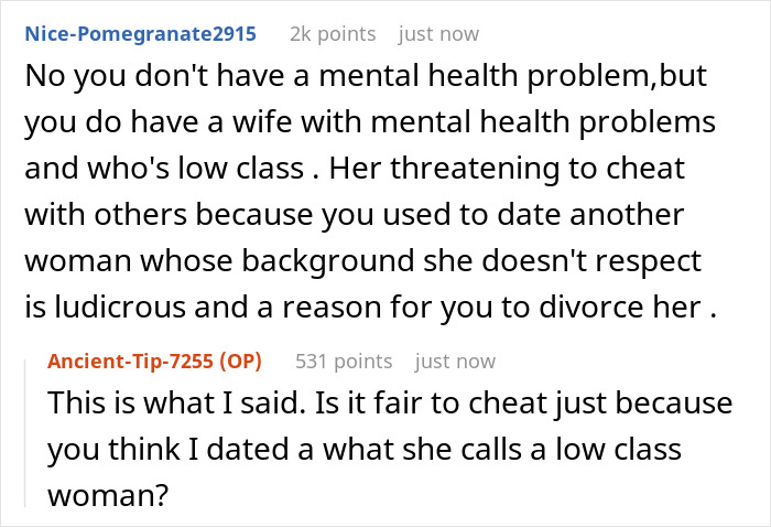 Man Can’t Fathom Wife’s Obsession Over His “Low-Class” Ex, 2 Months Of Marriage Ends In Divorce Man Can’t Fathom Wife’s Obsession Over His “Low-Class” Ex, 2 Months Of Marriage Ends In Divorce