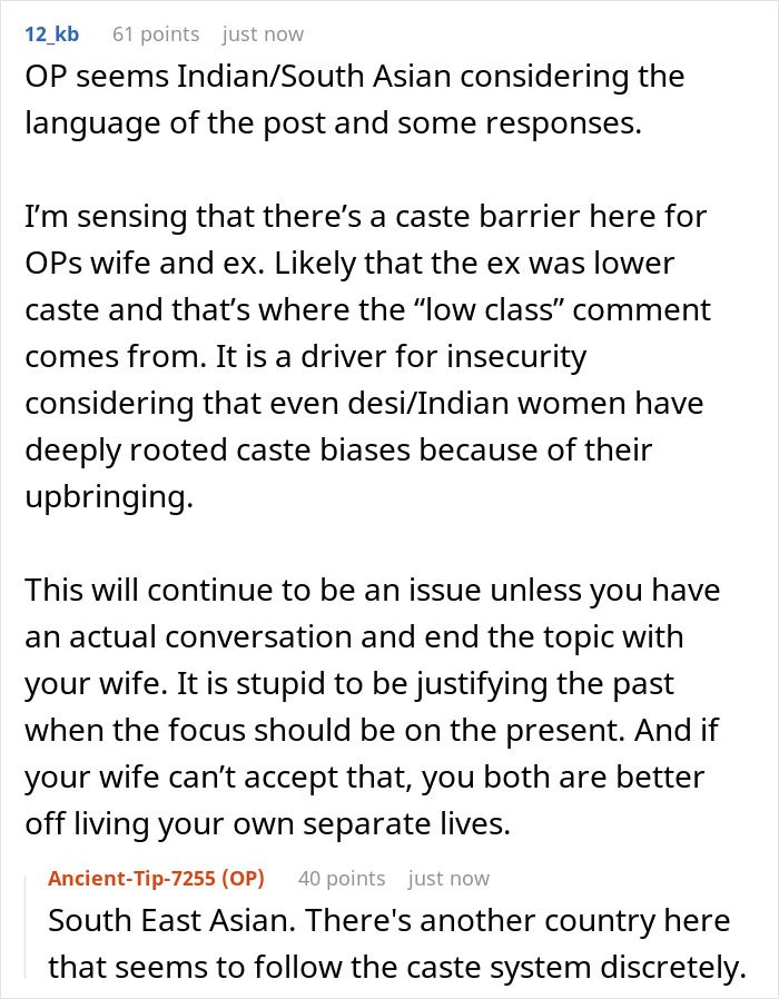 Man Can’t Fathom Wife’s Obsession Over His “Low-Class” Ex, 2 Months Of Marriage Ends In Divorce Man Can’t Fathom Wife’s Obsession Over His “Low-Class” Ex, 2 Months Of Marriage Ends In Divorce